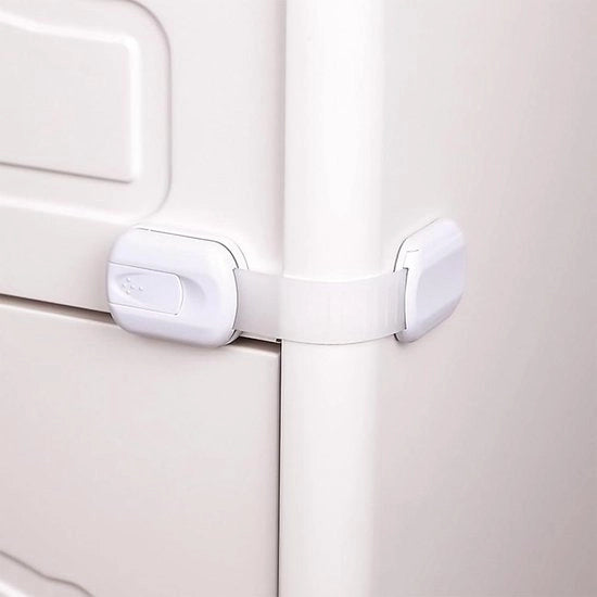Kit di sicurezza per bambini per sigillare (8 pezzi) slot per armadi e cassetti - Adesivo con massima aderenza 3M - Babyproofing sicuro per armadi e cassetti con protezione per bambini slot per cassetti