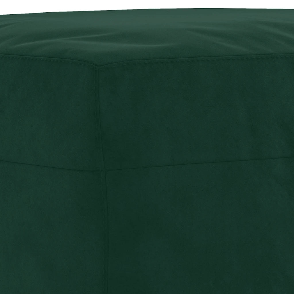 Set di Divani 3 pz con Cuscini Verde scuro in Velluto 3201712