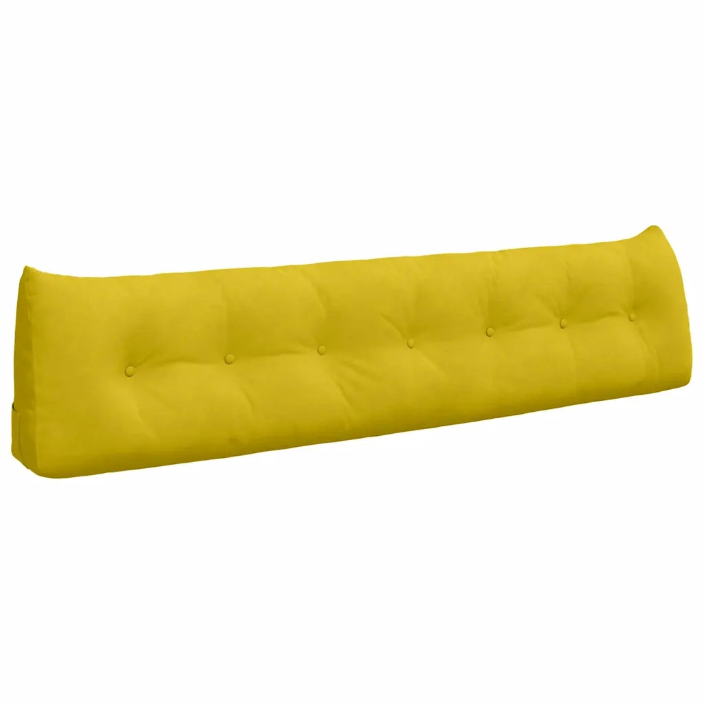 Cuscino per Schiena Giallo 200 x 24 x 50 cm Velluto 42014610