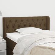 Testiera ad Orecchio Marrone Scuro 93x16x78/88 cm in Tessuto 3119089