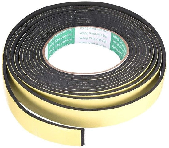 Tappetino a sigillatura adesivo 20 mm largo - Striscia di isolamento autoadesiva - Resistente al urto - Dampening del rumore - Isolamento - Resistente all'ozono