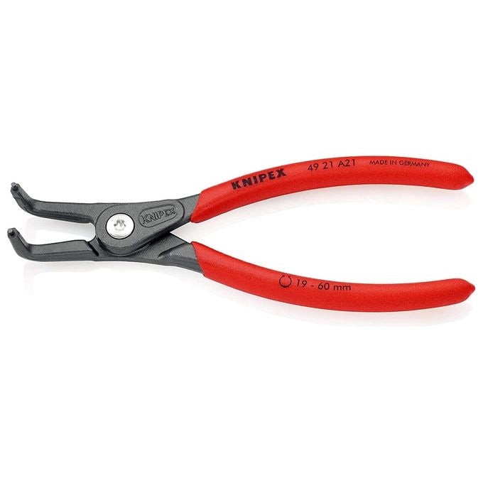 Knipex 49 21 A41 Pinze per Anelli di Sicurezza Esterni 90° Lunghezza 305 mm Materiale Acciaio al Cromo Vanadio colore Rosso