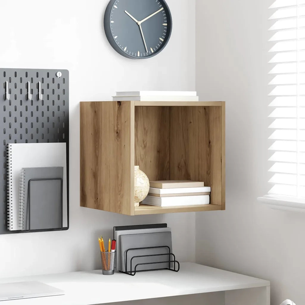 vidaXL Armadietto a muro rovere artigianale 37 x 37 x 37 cm