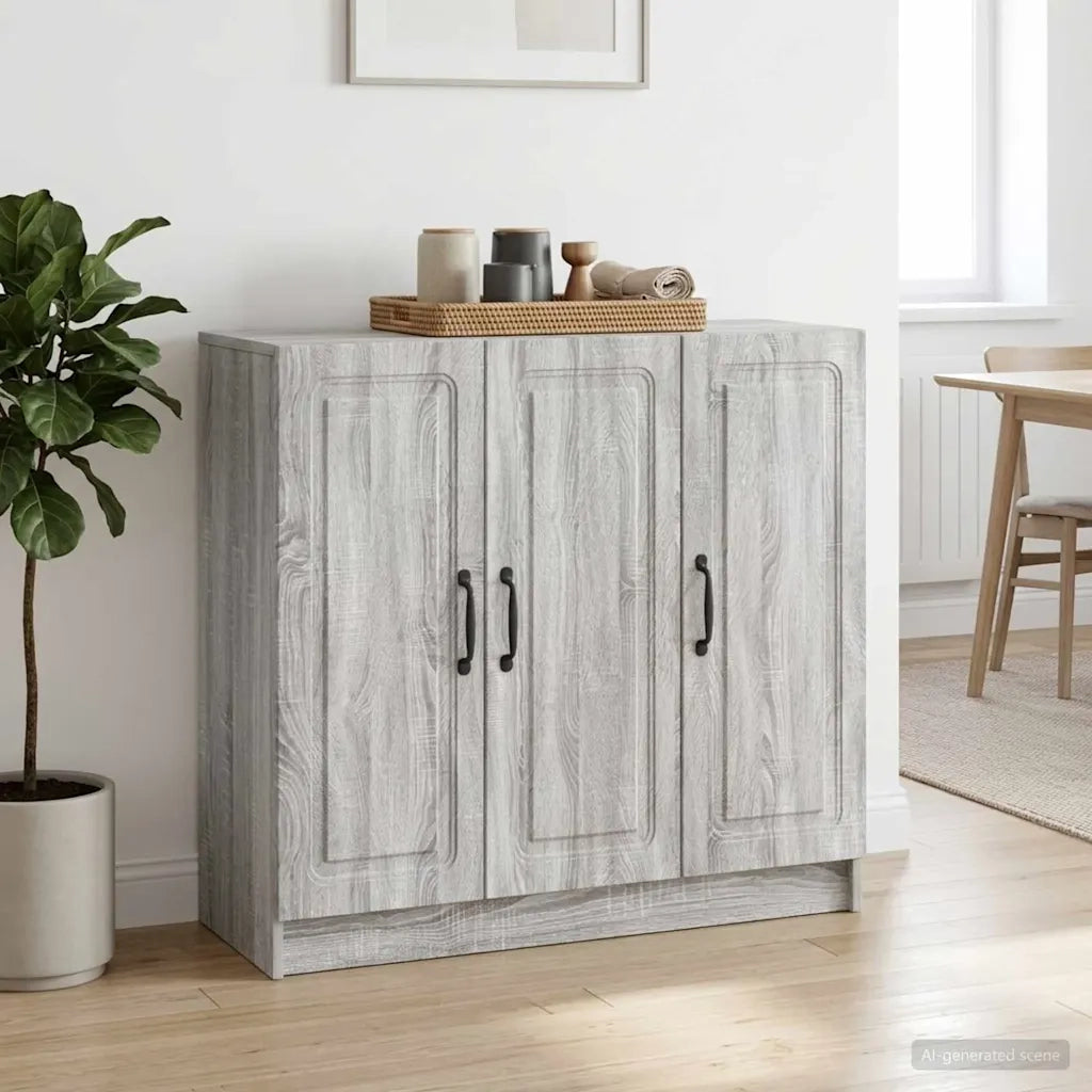 Credenza Grigio Sonoma 89 x 34,5 x 77 cm Legno ingegnerizzato 895801
