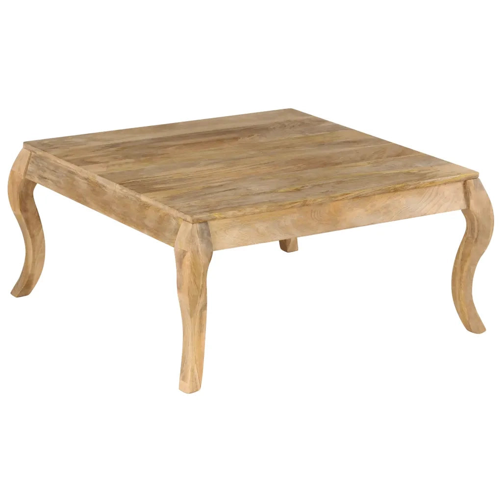 Tavolino da Salotto in Legno Massello di Mango 80x80x40cm 247111