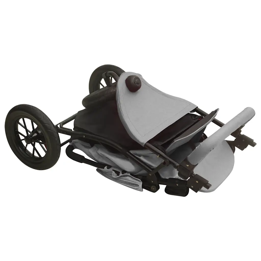Passeggino Gemellare Grigio Chiaro in Acciaio cod mxl 71970