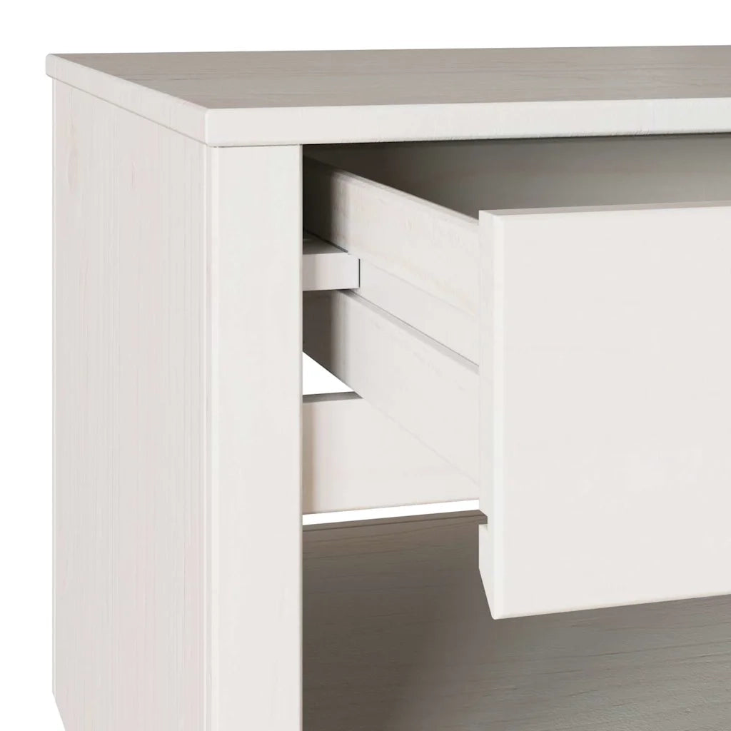 Tavolino da salotto | Tavolino da caff¨¨ | Tavolino da Soggiorno con cassetto Drammen Bianco 99 x 55 x 45 cm