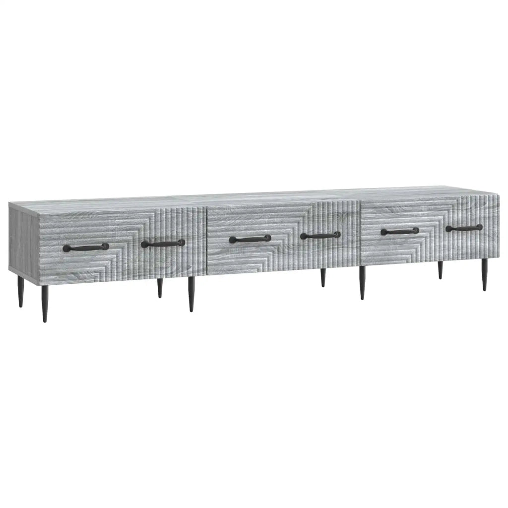 Mobile TV Grigio Sonoma 147 x 34,5 x 30 cm Legno ingegnerizzato 894941