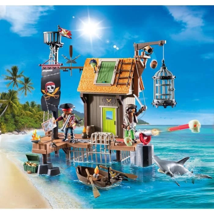 PLAYMOBIL 71792 Porto e covo dei pirati con prigioni