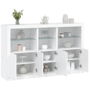 Credenza con Luci LED Bianca 162x37x100 cmcod mxl 109854