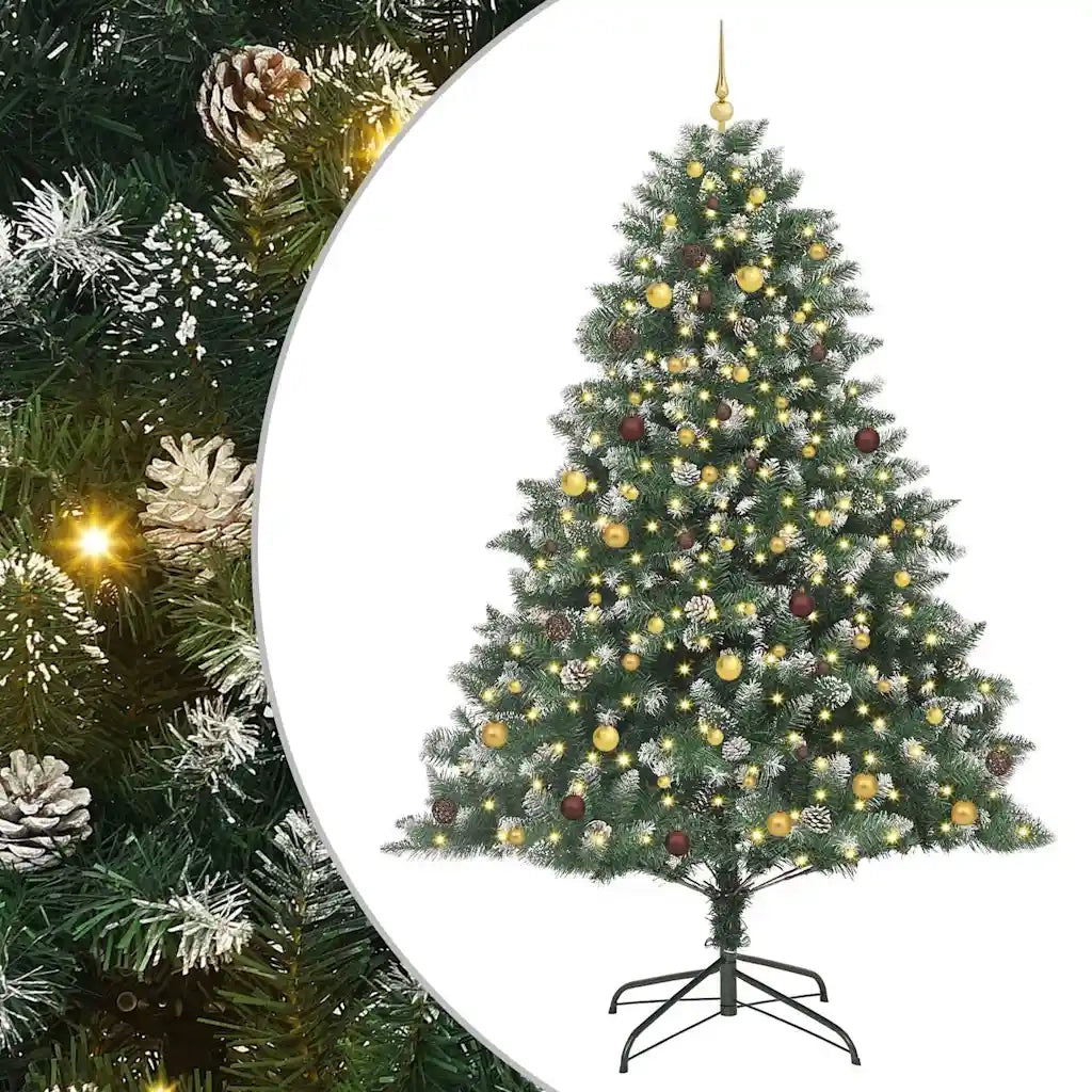 Albero di Natale artificiale con 300 LED Verde 240 cm 3395254