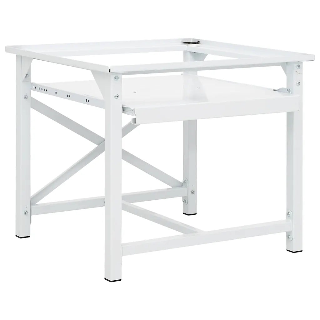Supporto Lavatrice e Asciugatrice con Mensola Estraibile Bianco CFW2453524