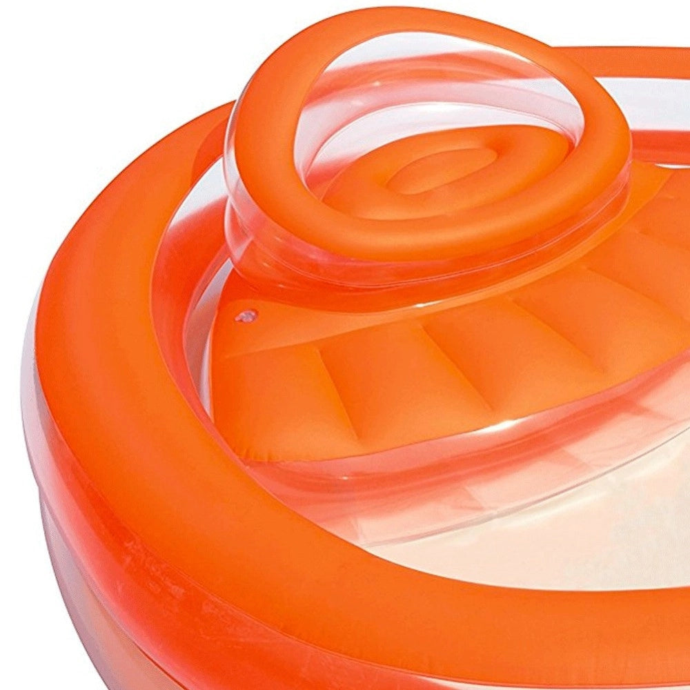 Trade Shop - Piscina Gonfiabile Rotonda Con Seduta E Schienale 232 X 229 X 63 Cm Esterno -
