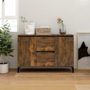 Credenza Rovere Fumo 102x35x70 cm in Legno Multistrato 815165