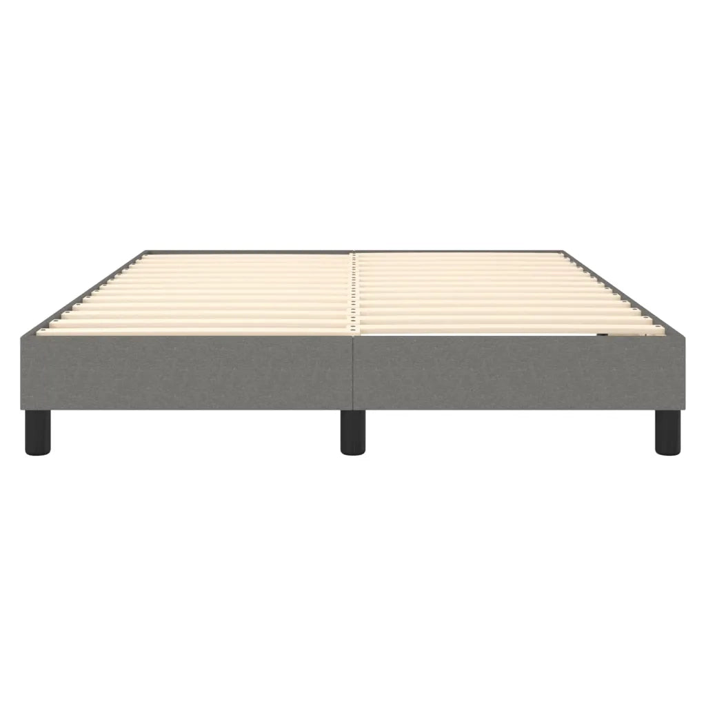 Struttura Letto a Rete a Molle-Giroletto Grigio Scuro 140x200 cm Tessuto 285168