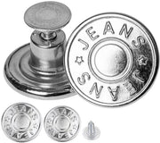 Set di Viti di Sostituzione per Cintura - 30 pezzi - Color Argento - Ottone