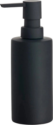 Dispensatore di sapone liquido Dispensatore di sapone liquido con rivestimento in porcellana soft touch nero
