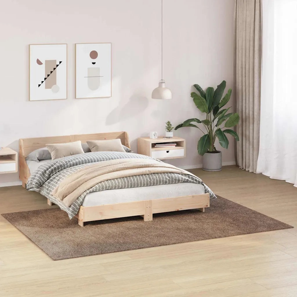 Tappeto Shaggy Antiscivolo Marrone 160 x 230 cm PP 4019795