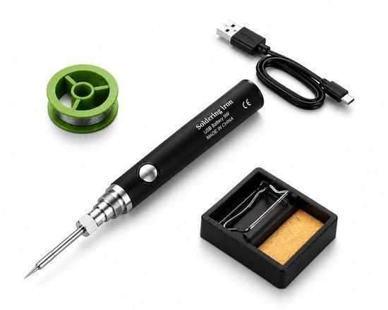 Kit di saldatura senza fili - ricaricabile - portatile - pistola di saldatura elettrica - 3 regolazione di temperatura - kit di attrezzi di saldatura - riparazione di apparecchi domestici - saldatura di componenti elettronici