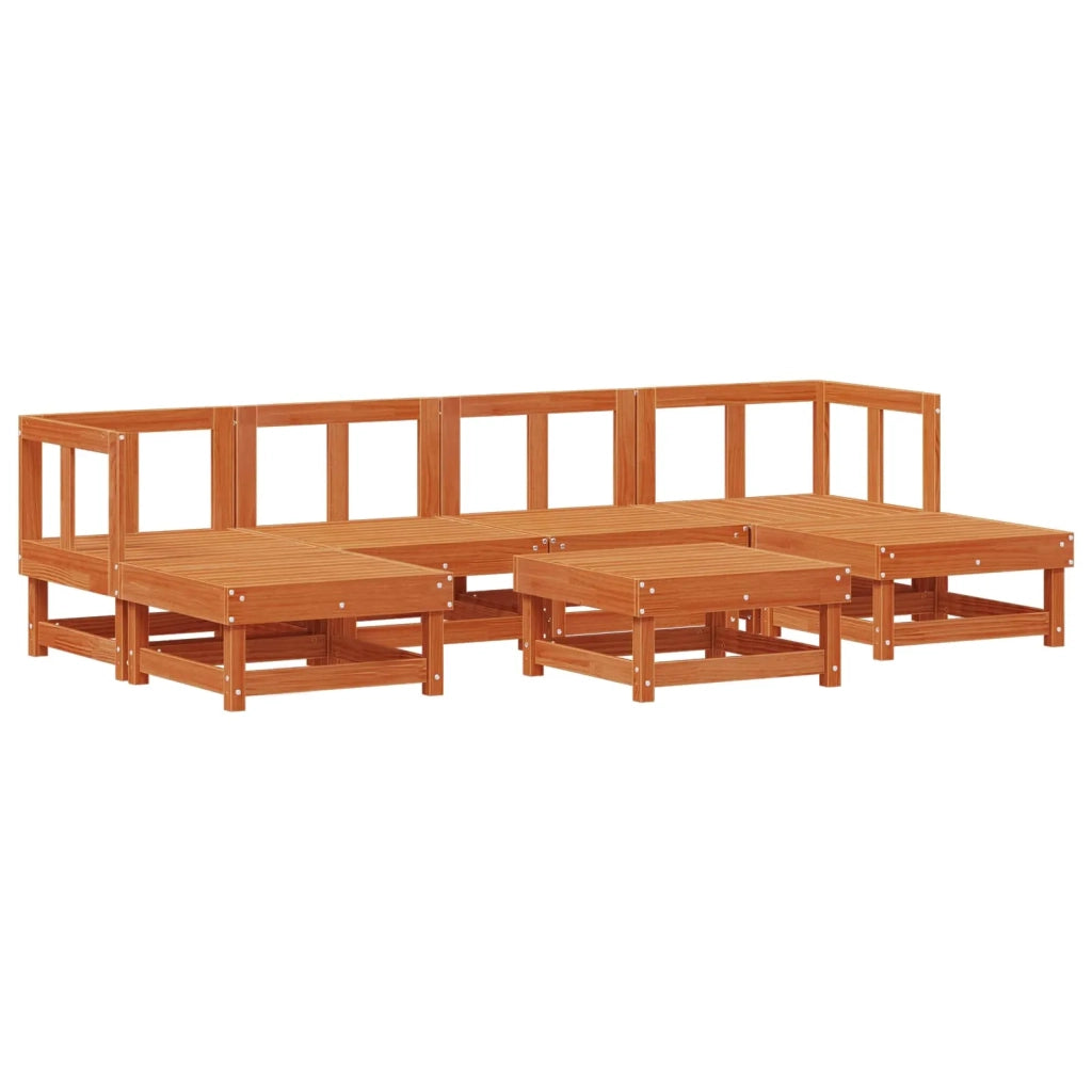 Set Lounge da Giardino 7 pcs Marrone Cerato 3418066