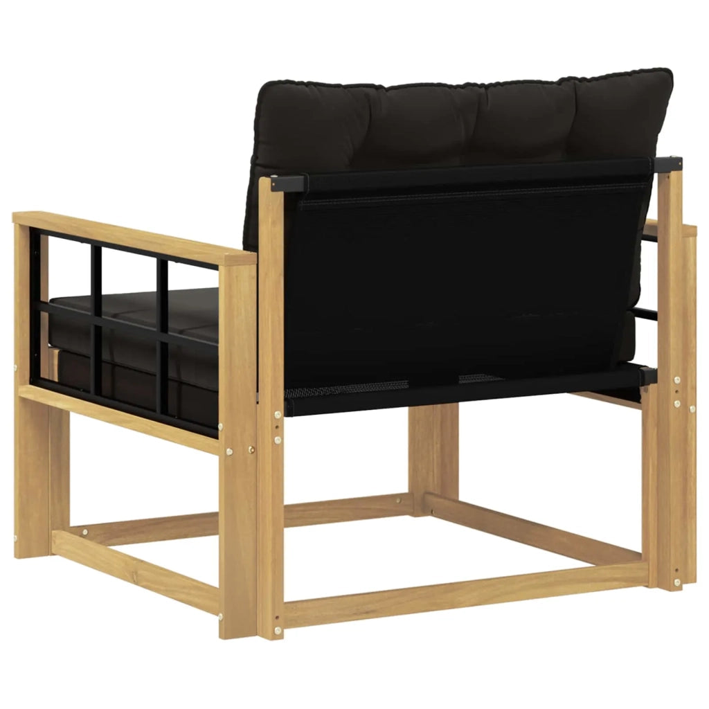 Set di divani da esterno-Sofa da giardino Legno di Acacia Massello e Textilene 532433