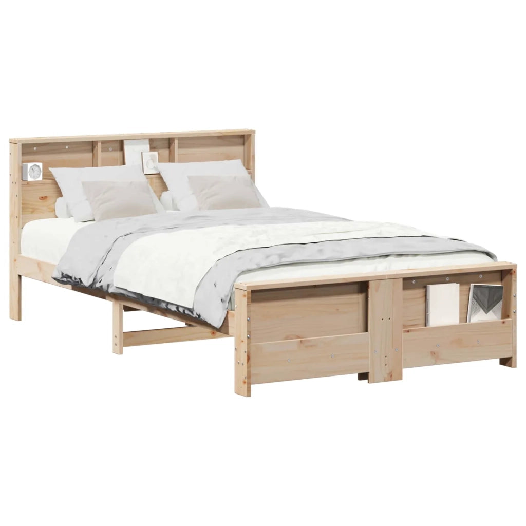 Struttura del letto-Giroletto Marrone 135 x 190 cm Legno multistrato