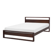 Letto matrimoniale in legno di pino scuro 160 x 200 cm King Size a doghe