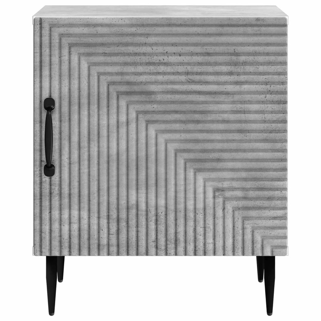 Armadio da Notte 2 pcs Grigio Cemento 43 x 34,5 x 50 cm