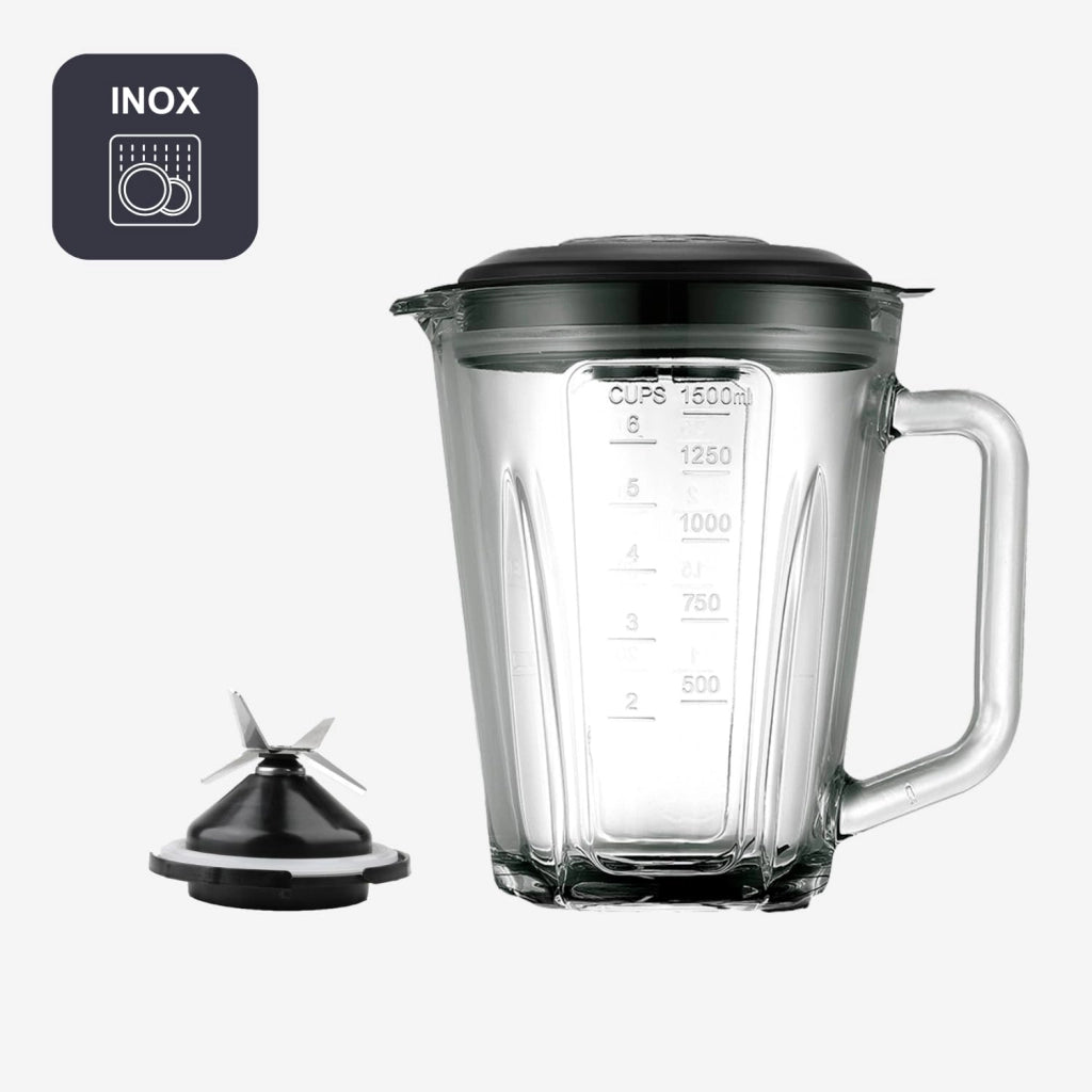Frullatore BXJB800E 800 W con Caraffa in Vetro 1 5 L Black+Decker