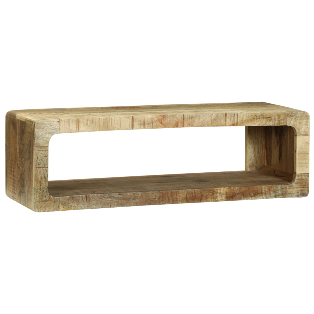 Armadio TV 80x30x25 cm Legno massello di mango grezzo