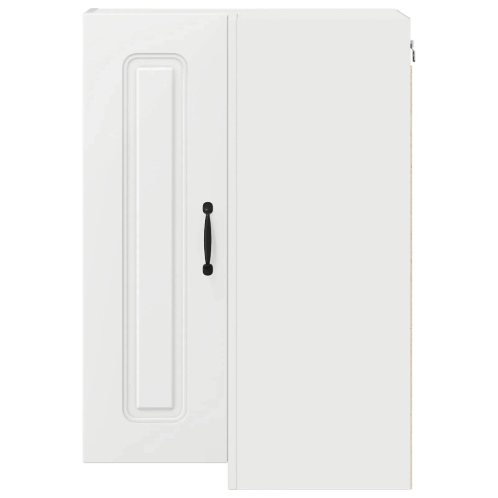 Mobile da cucina moderno in legno composito 57 x 57 x 80 cm ampio spazio contenitivo minimalista bianco 02_0053753