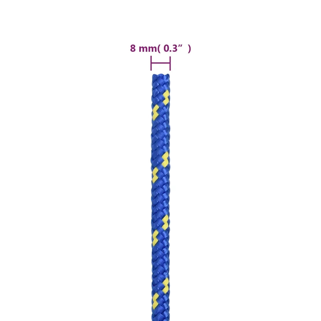 Corda Nautica Blu 8 mm 50 m in Polipropilene cod mxl 51214