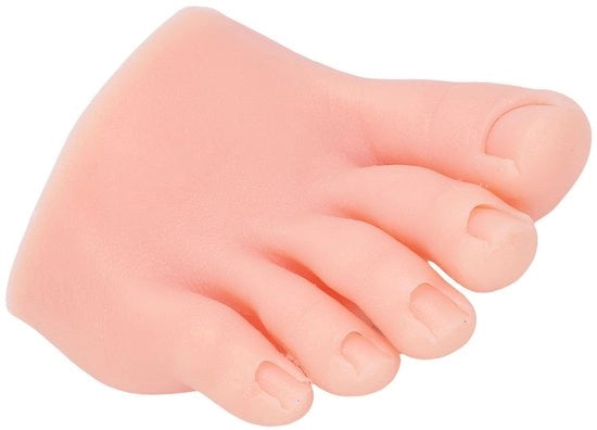 Modello di allenamento per piedi in silicone reutilizzabile - realistico - adatto per nail art - piedi morbidi e elastici - per principianti e esperti