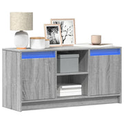 Mobile Porta TV con LED Grigio Sonoma 100x34x50cm in Truciolato 852192