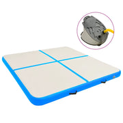 Tappetino Ginnastica Gonfiabile con Pompa 200x200x20 cm PVC Blucod mxl 83047