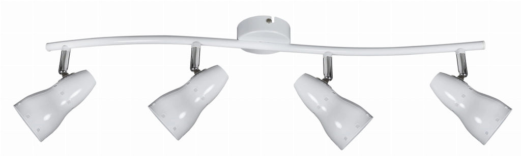 Plafoniera Candellux Fiord bianco/cromo 4xE14 70cm
