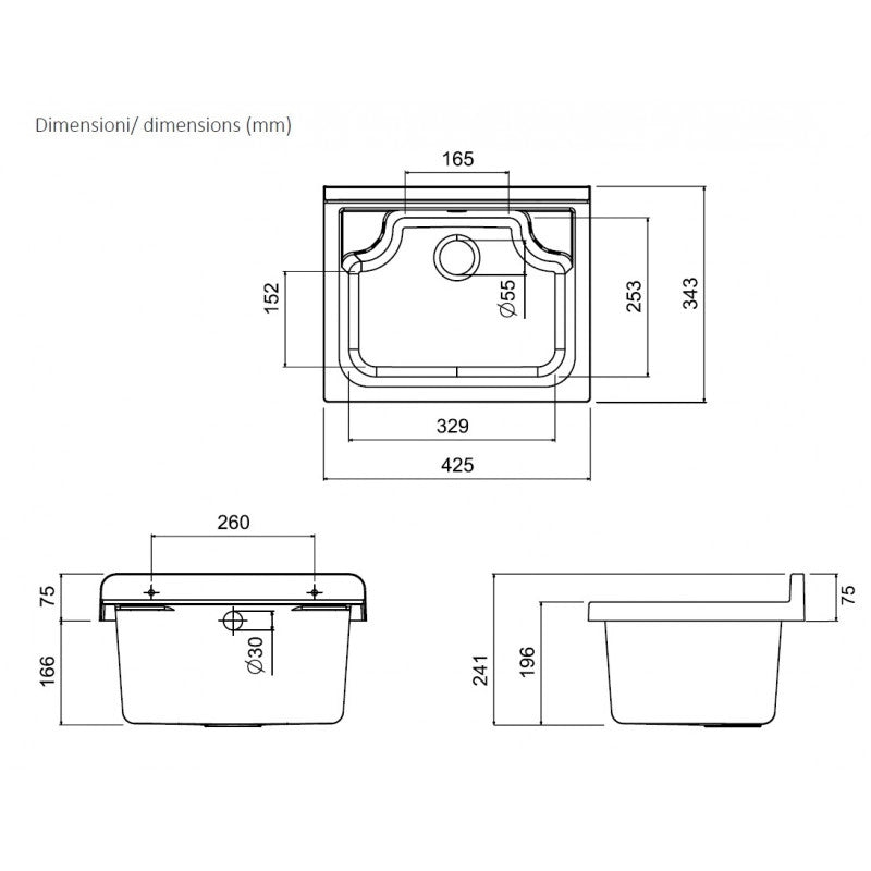 Pilozzo Mini a muro 42,5x34 cm da esterno  Marmo  Compatto e resistente  Giardino e garage  Kit di montaggio  Negrari