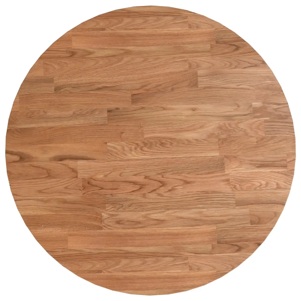 Piano Tavolo | Superficie Tavolo | Piano Scrivania Rotondo Marrone Chiaro ?40x1,5 cm Rovere Trattato