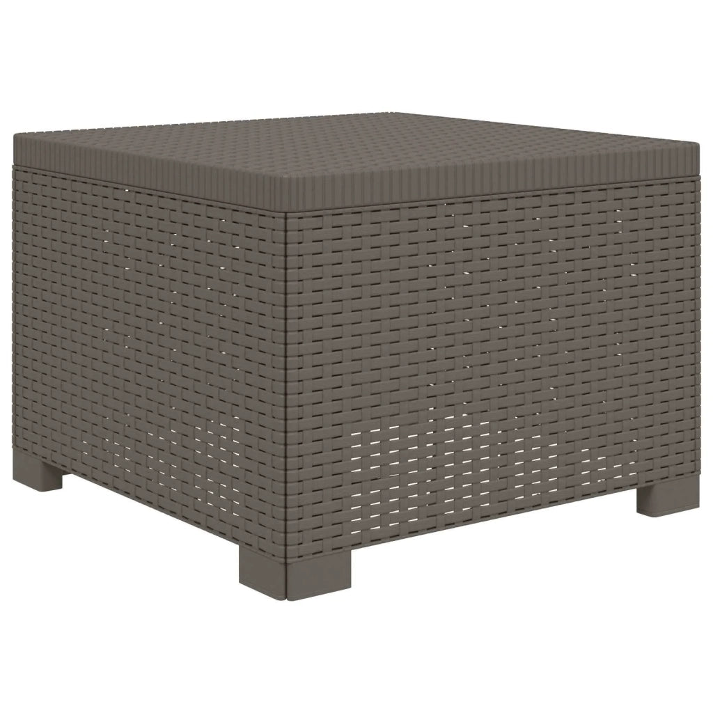 Divano da Giardino a 4 Posti in Stile Rattan PP Grigio Chiaro 3443853