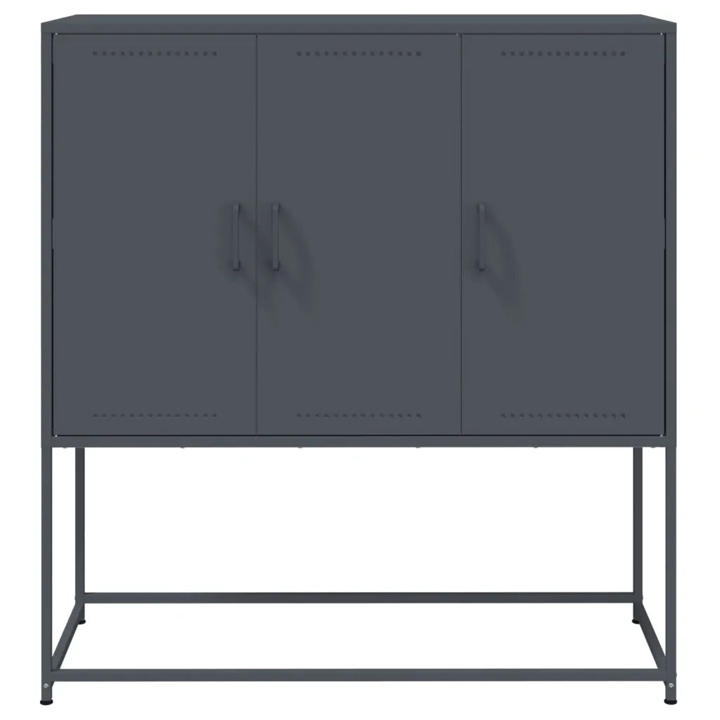 Credenza Antracite 100,5x39x107 cm in Acciaio 846538