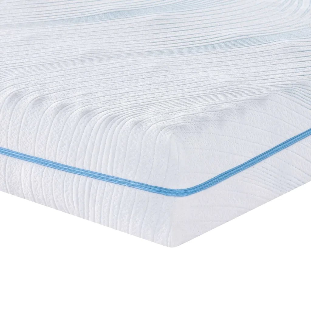 Materasso-Materasso per letto Bianco 90 x 200 cm Tessuto Jacquard 881550