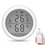 Trade Shop - Termometro Smart Wifi Sensore Temperatura Umidita App Ifttt Smart Life Alexa Google -