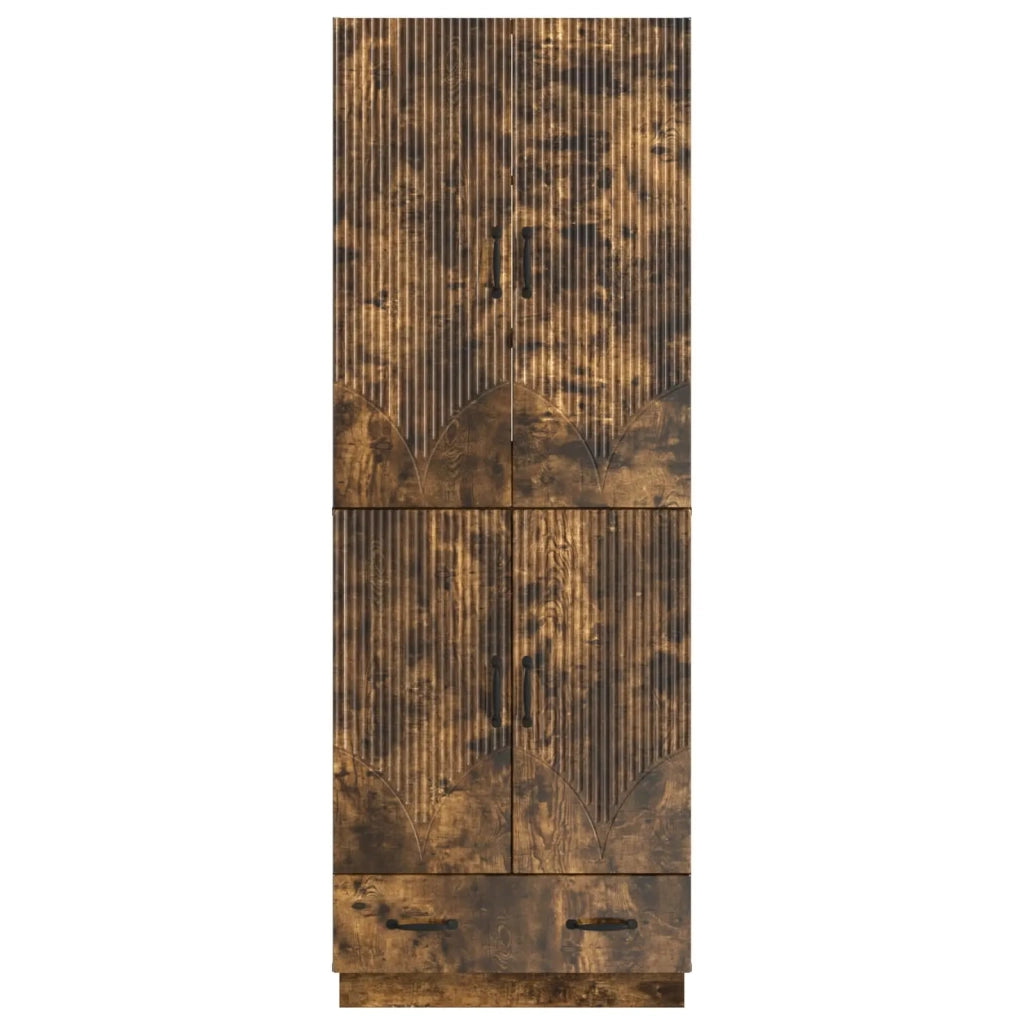 Set di armadi 2 pcs Rovere Fumo Legno ingegnerizzato