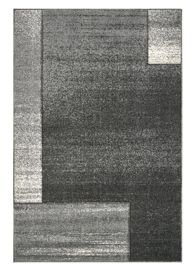 Tappeto FUNNY 57431 grigio cm.140x200 moderno pelo morbido scolpito effetto 3D