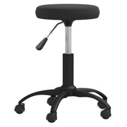 Sgabello da Massaggio in Velluto Nero CFW6950609