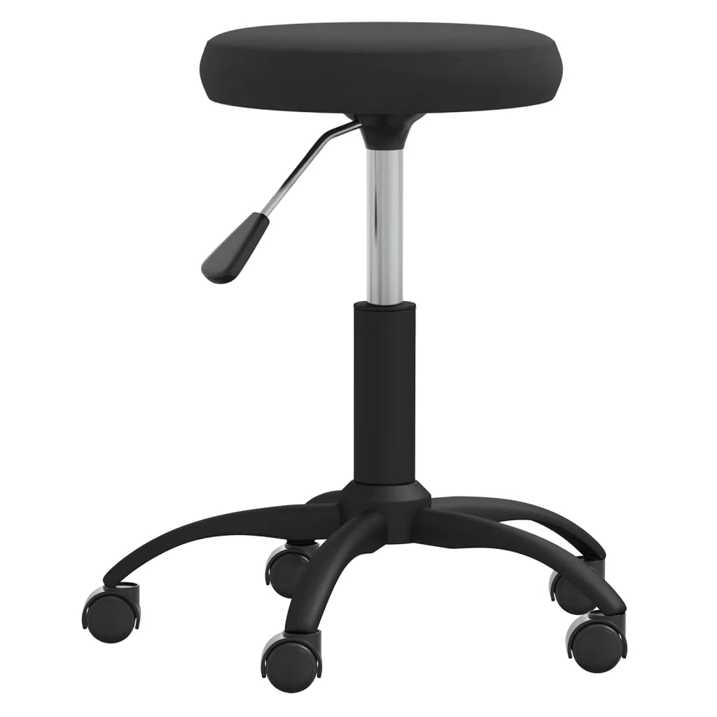 Sgabello da Massaggio in Velluto Nero CFW6950609