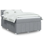 Giroletto a Molle con Materasso Grigio Chiaro 160x200cm Tessuto