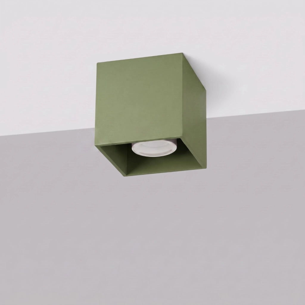 Plafoniera QUAD 1 verde oliva