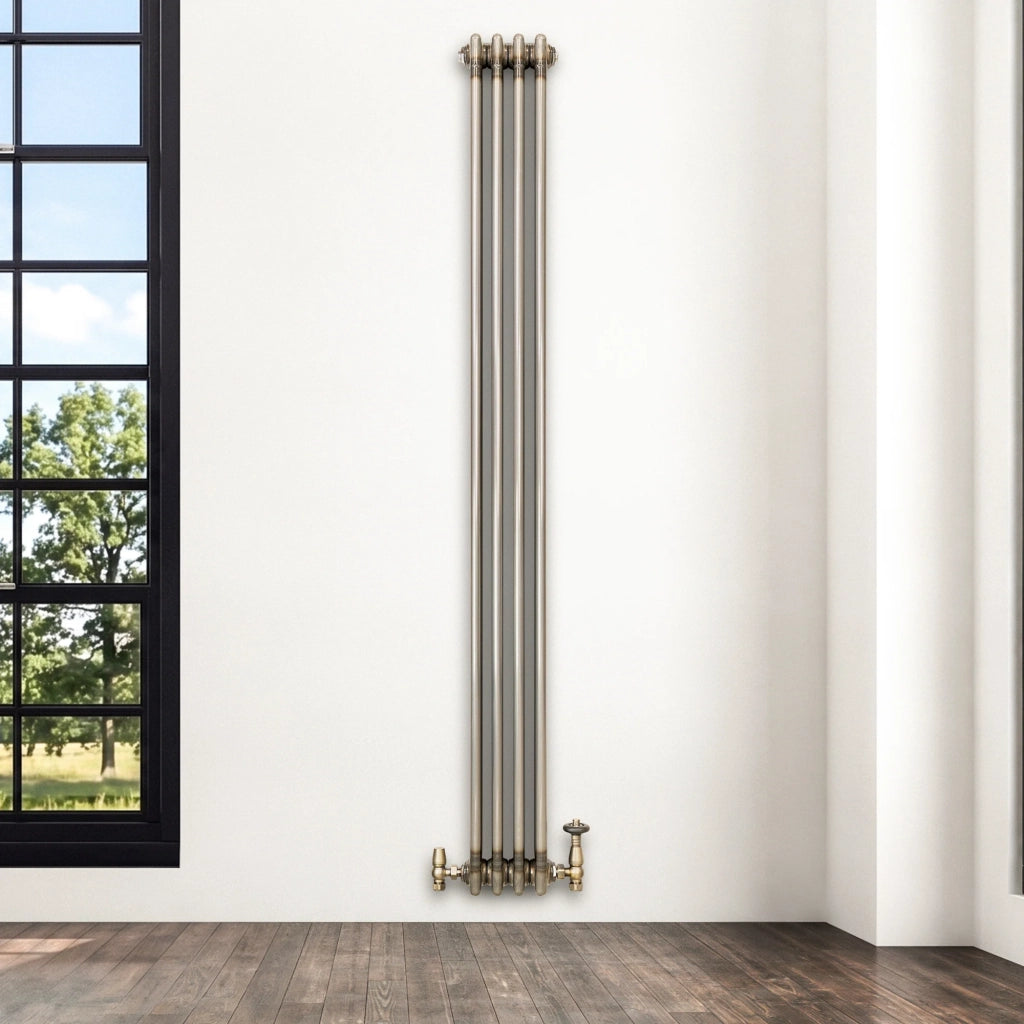 Radiatore 3 Colonne Verticale Metallo Grezzo 1800 x 200 mm TRV