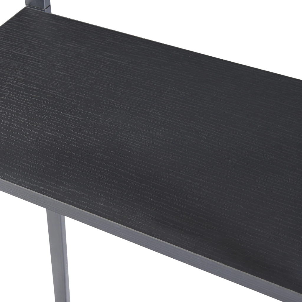 Mobile Portalegna Ulvila per Camino 170 x 45 x 30 cm Nero [en.casa]